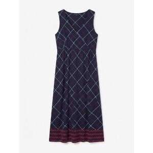 Tommy Hilfiger Navy Nautical Rope Print Wrap Midi Dress Size Large